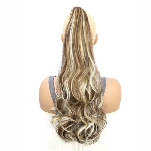 Ponytail Extension Hair Extensions Ponytail Extension Claw Clip Wavy 20" Long Synthetic Pony Tail for Adults Women Curly Ponytails Fluffy Clips in Hairpieces Daily Use(8H613) von YUHANXINHESHE