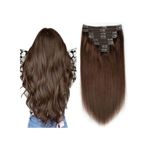 Schokoladenbraune Clip-in-Haarverlängerungen, dick, seidig, glatt, echtes Echthaar, 8 Stück, Clip-in-Haarverlängerung aus brasilianischem Remy-Haar for Frauen Easy Installation and Removal(22inches) Schokoladenbraune Clip-in-Haarverlängerungen, dick, seidig, glatt, echtes Echthaar, 8 Stück, Clip-in-Haarverlängerung aus brasilianischem Remy-Haar for Frauen Easy Installation and Removal(22inches) von YUHANXINHESHE