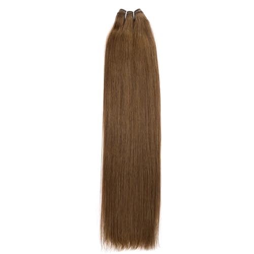 Seamless Clip in Hair Extensions Full Head Brazilian Virgin Straight Human Hair for Black Women,8/Pcs with 18 Clips,120 Gram Easy Installation and Removal(Light brown,18inch) von YUHANXINHESHE