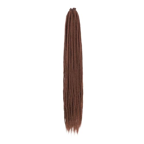 Synthetische Dreadlock-Extensions, 20 Stränge, 0,6 cm Breite, einseitig gehäkeltes Flechthaar, handgefertigte Loc-Extensions for Frauen und Männer Easy Installation and Removal(#30,36inch) von YUHANXINHESHE