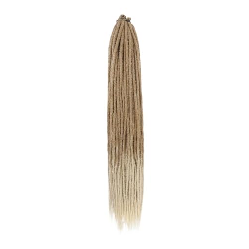 Synthetische Dreadlock-Extensions, 20 Stränge, 0,6 cm Breite, einseitig gehäkeltes Flechthaar, handgefertigte Loc-Extensions for Frauen und Männer Easy Installation and Removal(27-613,36inch) von YUHANXINHESHE