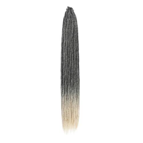 Synthetische Dreadlock-Extensions, 20 Stränge, 0,6 cm Breite, einseitig gehäkeltes Flechthaar, handgefertigte Loc-Extensions for Frauen und Männer Easy Installation and Removal(4-613,30inch) von YUHANXINHESHE