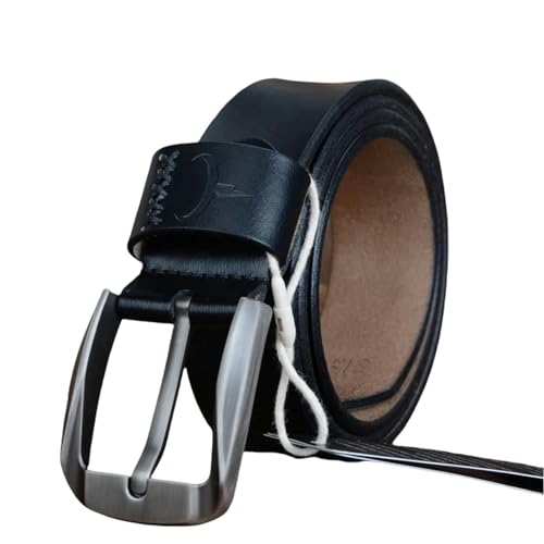 YUHNPSZE Leder Gürtel Herren Legierungspin Schnalle Ledergürtel, Formeller Ledergürtel, Jeansgürtel, Geeignet Für Arbeit, Geschäft Und Freizeit Geeignet-Xf008 Schwarz-120 Cm YUHNPSZE Leder Gürtel Herren Legierungspin Schnalle Ledergürtel, Formeller Ledergürtel, Jeansgürtel, Geeignet Für Arbeit, Geschäft Und Freizeit Geeignet-Xf008 Schwarz-120 Cm von YUHNPSZE