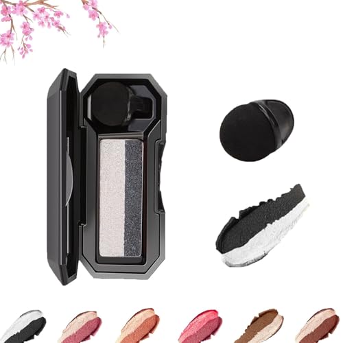 Perfekter zweifarbiger Lidschatten, langanhaltender wasserfester Lidschatten, tragbarer schimmernder Lidschatten mit zwei Farben, hochpigmentierter Lidschatten von YUHRSTO