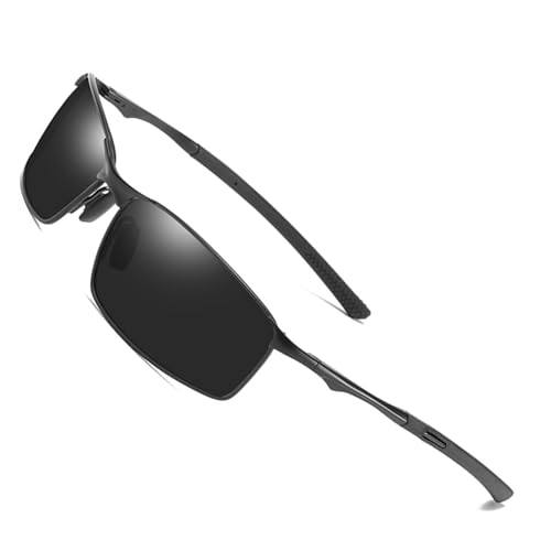 YUIOOISH Polarisierte Sonnenbrille für Männer und Jugendliche, UV400 Mode Sonnenbrille für Autofahrer, Metallrahmen coole Sportbrille, K06 YUIOOISH Polarisierte Sonnenbrille für Männer und Jugendliche, UV400 Mode Sonnenbrille für Autofahrer, Metallrahmen coole Sportbrille, K06 von YUIOOISH