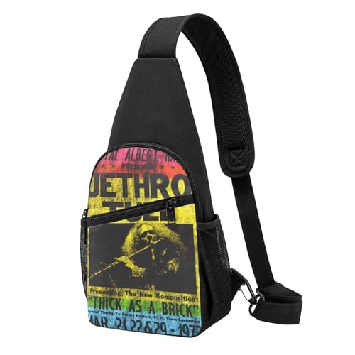 Unisex Jethro Rock Band Single-Strap Brustbeutel Stylische Alltagstragetasche, multifunktionale Sport-Brusttasche Unisex Jethro Rock Band Single-Strap Brustbeutel Stylische Alltagstragetasche, multifunktionale Sport-Brusttasche von YUIOPAS TUIAST
