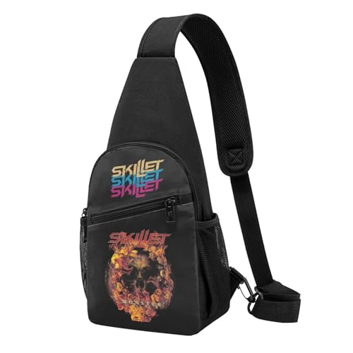 Unisex Śkillet% Rock Band Single-Strap Brustbeutel Stylische Alltagstragetasche, multifunktionale Sport-Brusttasche Unisex Śkillet% Rock Band Single-Strap Brustbeutel Stylische Alltagstragetasche, multifunktionale Sport-Brusttasche von YUIOPAS TUIAST