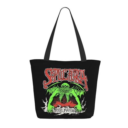 YUIOPAS TUIAST Brazil Metal Band Reißverschluss-Schultertaschen für Damen stylische Shopper-Bäume multifunktionale Einkaufstaschen und Arbeitsbags YUIOPAS TUIAST Brazil Metal Band Reißverschluss-Schultertaschen für Damen stylische Shopper-Bäume multifunktionale Einkaufstaschen und Arbeitsbags von YUIOPAS TUIAST