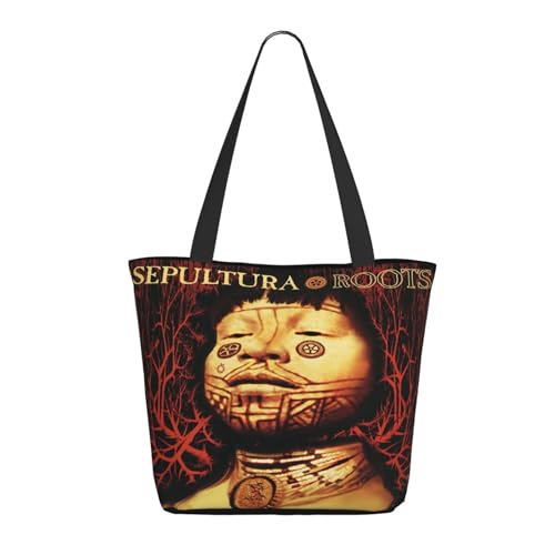 YUIOPAS TUIAST Brazil Metal Band Reißverschluss-Schultertaschen für Damen stylische Shopper-Bäume multifunktionale Einkaufstaschen und Arbeitsbags YUIOPAS TUIAST Brazil Metal Band Reißverschluss-Schultertaschen für Damen stylische Shopper-Bäume multifunktionale Einkaufstaschen und Arbeitsbags von YUIOPAS TUIAST
