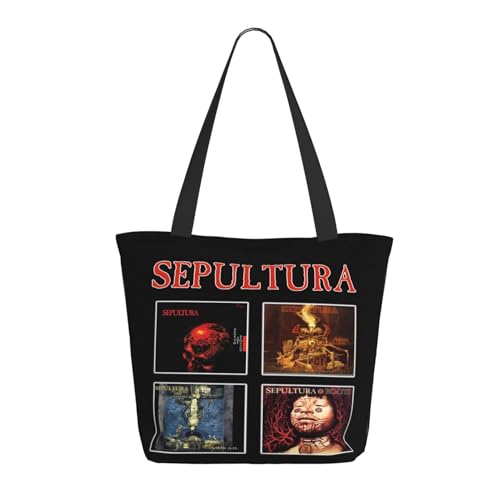 YUIOPAS TUIAST Brazil Metal Band Reißverschluss-Schultertaschen für Damen stylische Shopper-Bäume multifunktionale Einkaufstaschen und Arbeitsbags YUIOPAS TUIAST Brazil Metal Band Reißverschluss-Schultertaschen für Damen stylische Shopper-Bäume multifunktionale Einkaufstaschen und Arbeitsbags von YUIOPAS TUIAST