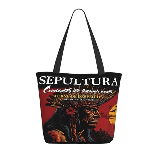 YUIOPAS TUIAST Brazil Metal Band Reißverschluss-Schultertaschen für Damen stylische Shopper-Bäume multifunktionale Einkaufstaschen und Arbeitsbags YUIOPAS TUIAST Brazil Metal Band Reißverschluss-Schultertaschen für Damen stylische Shopper-Bäume multifunktionale Einkaufstaschen und Arbeitsbags von YUIOPAS TUIAST
