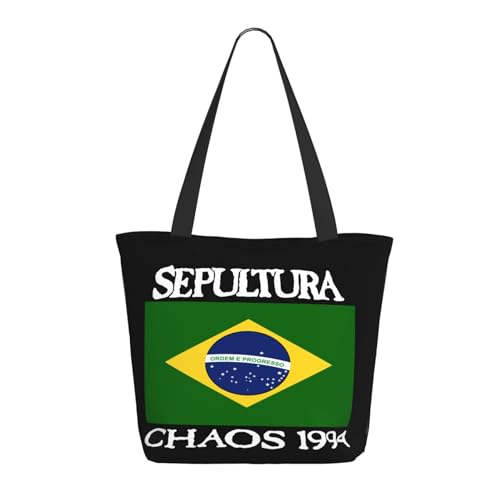 YUIOPAS TUIAST Brazil Metal Band Reißverschluss-Schultertaschen für Damen stylische Shopper-Bäume multifunktionale Einkaufstaschen und Arbeitsbags YUIOPAS TUIAST Brazil Metal Band Reißverschluss-Schultertaschen für Damen stylische Shopper-Bäume multifunktionale Einkaufstaschen und Arbeitsbags von YUIOPAS TUIAST