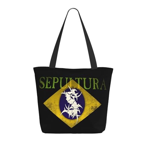 YUIOPAS TUIAST Brazil Metal Band Reißverschluss-Schultertaschen für Damen stylische Shopper-Bäume multifunktionale Einkaufstaschen und Arbeitsbags YUIOPAS TUIAST Brazil Metal Band Reißverschluss-Schultertaschen für Damen stylische Shopper-Bäume multifunktionale Einkaufstaschen und Arbeitsbags von YUIOPAS TUIAST