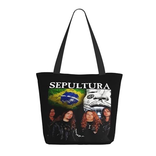 YUIOPAS TUIAST Brazil Metal Band Reißverschluss-Schultertaschen für Damen stylische Shopper-Bäume multifunktionale Einkaufstaschen und Arbeitsbags YUIOPAS TUIAST Brazil Metal Band Reißverschluss-Schultertaschen für Damen stylische Shopper-Bäume multifunktionale Einkaufstaschen und Arbeitsbags von YUIOPAS TUIAST