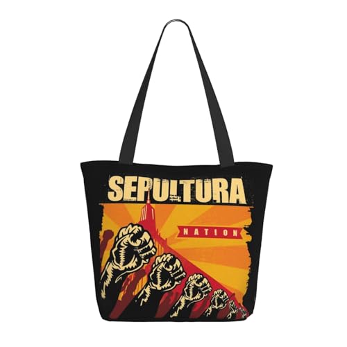 YUIOPAS TUIAST Brazil Metal Band Reißverschluss-Schultertaschen für Damen stylische Shopper-Bäume multifunktionale Einkaufstaschen und Arbeitsbags YUIOPAS TUIAST Brazil Metal Band Reißverschluss-Schultertaschen für Damen stylische Shopper-Bäume multifunktionale Einkaufstaschen und Arbeitsbags von YUIOPAS TUIAST