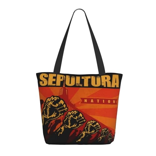 YUIOPAS TUIAST Brazil Metal Band Reißverschluss-Schultertaschen für Damen stylische Shopper-Bäume multifunktionale Einkaufstaschen und Arbeitsbags YUIOPAS TUIAST Brazil Metal Band Reißverschluss-Schultertaschen für Damen stylische Shopper-Bäume multifunktionale Einkaufstaschen und Arbeitsbags von YUIOPAS TUIAST