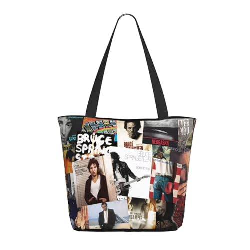 YUIOPAS TUIAST Bruce Rock Singer Reißverschluss-Schultertaschen für Damen stylische Shopper-Bäume multifunktionale Einkaufstaschen und Arbeitsbags YUIOPAS TUIAST Bruce Rock Singer Reißverschluss-Schultertaschen für Damen stylische Shopper-Bäume multifunktionale Einkaufstaschen und Arbeitsbags von YUIOPAS TUIAST