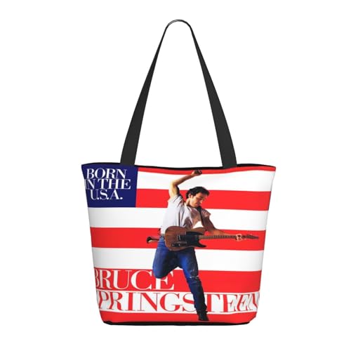 YUIOPAS TUIAST Bruce Rock Singer Reißverschluss-Schultertaschen für Damen stylische Shopper-Bäume multifunktionale Einkaufstaschen und Arbeitsbags YUIOPAS TUIAST Bruce Rock Singer Reißverschluss-Schultertaschen für Damen stylische Shopper-Bäume multifunktionale Einkaufstaschen und Arbeitsbags von YUIOPAS TUIAST