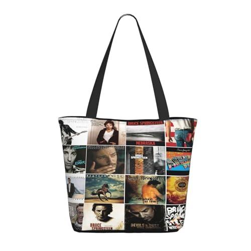 YUIOPAS TUIAST Bruce Rock Singer Reißverschluss-Schultertaschen für Damen stylische Shopper-Bäume multifunktionale Einkaufstaschen und Arbeitsbags YUIOPAS TUIAST Bruce Rock Singer Reißverschluss-Schultertaschen für Damen stylische Shopper-Bäume multifunktionale Einkaufstaschen und Arbeitsbags von YUIOPAS TUIAST