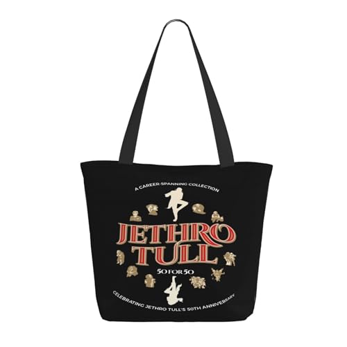 YUIOPAS TUIAST Jethro Rock Band Reißverschluss-Schultertaschen für Damen stylische Shopper-Bäume multifunktionale Einkaufstaschen und Arbeitsbags YUIOPAS TUIAST Jethro Rock Band Reißverschluss-Schultertaschen für Damen stylische Shopper-Bäume multifunktionale Einkaufstaschen und Arbeitsbags von YUIOPAS TUIAST