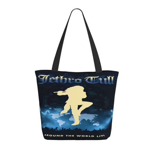 YUIOPAS TUIAST Jethro Rock Band Reißverschluss-Schultertaschen für Damen stylische Shopper-Bäume multifunktionale Einkaufstaschen und Arbeitsbags YUIOPAS TUIAST Jethro Rock Band Reißverschluss-Schultertaschen für Damen stylische Shopper-Bäume multifunktionale Einkaufstaschen und Arbeitsbags von YUIOPAS TUIAST