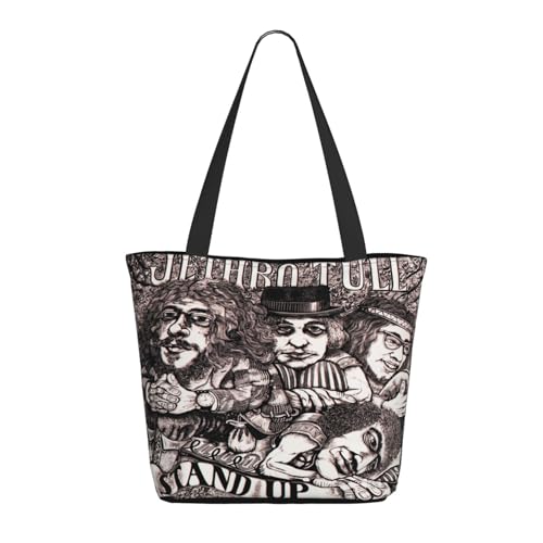 YUIOPAS TUIAST Jethro Rock Band Reißverschluss-Schultertaschen für Damen stylische Shopper-Bäume multifunktionale Einkaufstaschen und Arbeitsbags YUIOPAS TUIAST Jethro Rock Band Reißverschluss-Schultertaschen für Damen stylische Shopper-Bäume multifunktionale Einkaufstaschen und Arbeitsbags von YUIOPAS TUIAST