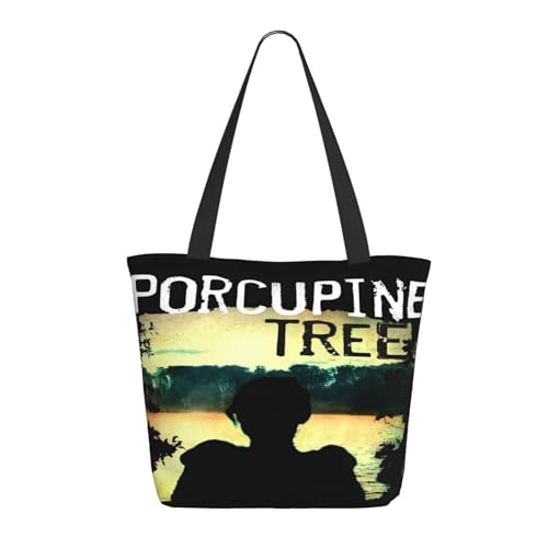YUIOPAS TUIAST Porcupine Rock Band Reißverschluss-Schultertaschen für Damen stylische Shopper-Bäume multifunktionale Einkaufstaschen und Arbeitsbags YUIOPAS TUIAST Porcupine Rock Band Reißverschluss-Schultertaschen für Damen stylische Shopper-Bäume multifunktionale Einkaufstaschen und Arbeitsbags von YUIOPAS TUIAST