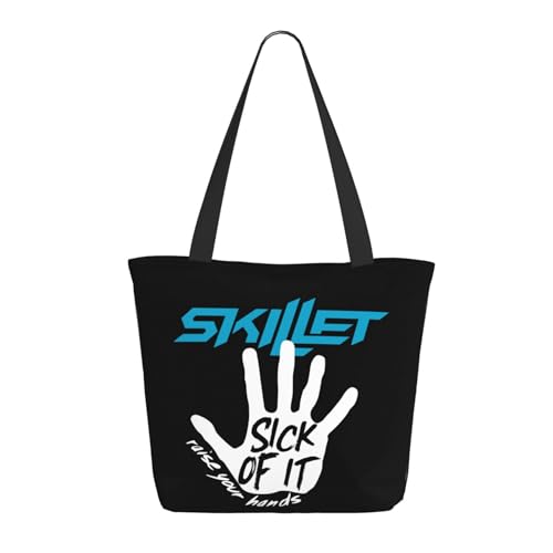 YUIOPAS TUIAST Rock Band Reißverschluss-Schultertaschen für Damen stylische Shopper-Bäume multifunktionale Einkaufstaschen und Arbeitsbags YUIOPAS TUIAST Rock Band Reißverschluss-Schultertaschen für Damen stylische Shopper-Bäume multifunktionale Einkaufstaschen und Arbeitsbags von YUIOPAS TUIAST