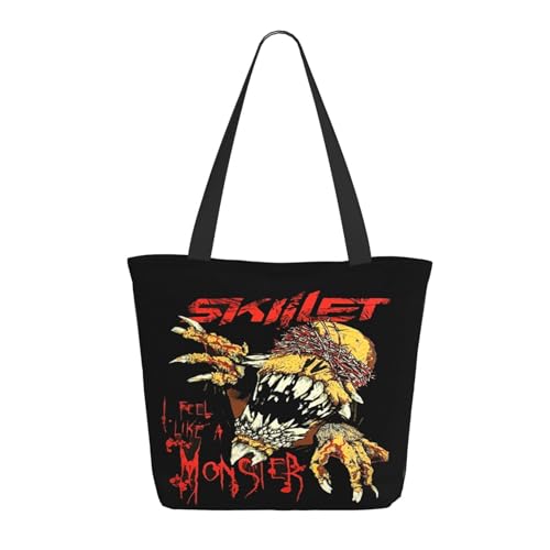 YUIOPAS TUIAST Rock Band Reißverschluss-Schultertaschen für Damen stylische Shopper-Bäume multifunktionale Einkaufstaschen und Arbeitsbags YUIOPAS TUIAST Rock Band Reißverschluss-Schultertaschen für Damen stylische Shopper-Bäume multifunktionale Einkaufstaschen und Arbeitsbags von YUIOPAS TUIAST