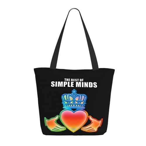YUIOPAS TUIAST Simple%Minds* Rock Band Reißverschluss-Schultertaschen für Damen stylische Shopper-Bäume multifunktionale Einkaufstaschen und Arbeitsbags YUIOPAS TUIAST Simple%Minds* Rock Band Reißverschluss-Schultertaschen für Damen stylische Shopper-Bäume multifunktionale Einkaufstaschen und Arbeitsbags von YUIOPAS TUIAST