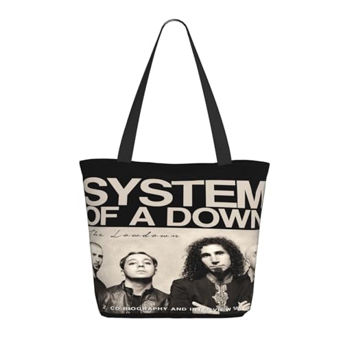 YUIOPAS TUIAST System of Rock Band the Down Reißverschluss-Schultertaschen für Damen stylische Shopper-Bäume multifunktionale Einkaufstaschen und Arbeitsbags YUIOPAS TUIAST System of Rock Band the Down Reißverschluss-Schultertaschen für Damen stylische Shopper-Bäume multifunktionale Einkaufstaschen und Arbeitsbags von YUIOPAS TUIAST