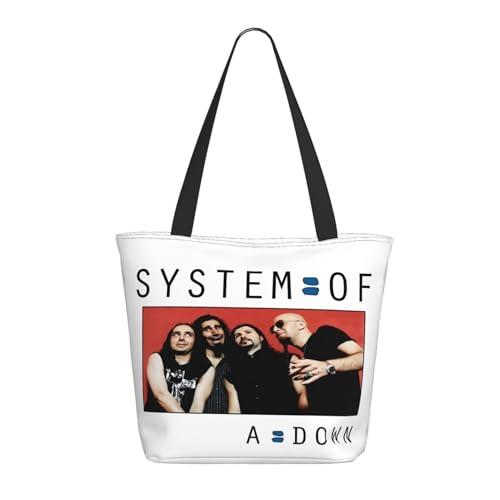 YUIOPAS TUIAST The SOAD Music Rock Band System Reißverschluss-Schultertaschen für Damen stylische Shopper-Bäume multifunktionale Einkaufstaschen und Arbeitsbags YUIOPAS TUIAST The SOAD Music Rock Band System Reißverschluss-Schultertaschen für Damen stylische Shopper-Bäume multifunktionale Einkaufstaschen und Arbeitsbags von YUIOPAS TUIAST