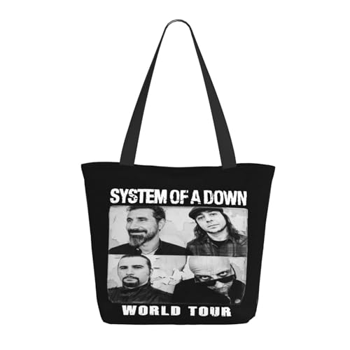 YUIOPAS TUIAST The SOAD Music Rock Band System Reißverschluss-Schultertaschen für Damen stylische Shopper-Bäume multifunktionale Einkaufstaschen und Arbeitsbags YUIOPAS TUIAST The SOAD Music Rock Band System Reißverschluss-Schultertaschen für Damen stylische Shopper-Bäume multifunktionale Einkaufstaschen und Arbeitsbags von YUIOPAS TUIAST
