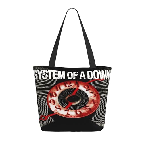 YUIOPAS TUIAST The SOAD Music Rock Band System Reißverschluss-Schultertaschen für Damen stylische Shopper-Bäume multifunktionale Einkaufstaschen und Arbeitsbags YUIOPAS TUIAST The SOAD Music Rock Band System Reißverschluss-Schultertaschen für Damen stylische Shopper-Bäume multifunktionale Einkaufstaschen und Arbeitsbags von YUIOPAS TUIAST