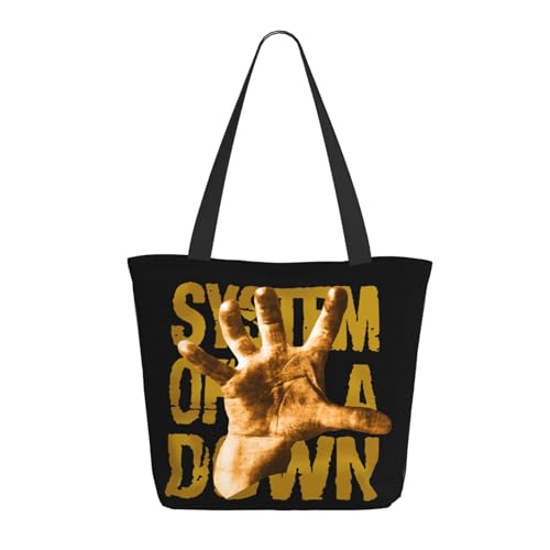 YUIOPAS TUIAST The SOAD Music Rock Band System Reißverschluss-Schultertaschen für Damen stylische Shopper-Bäume multifunktionale Einkaufstaschen und Arbeitsbags YUIOPAS TUIAST The SOAD Music Rock Band System Reißverschluss-Schultertaschen für Damen stylische Shopper-Bäume multifunktionale Einkaufstaschen und Arbeitsbags von YUIOPAS TUIAST