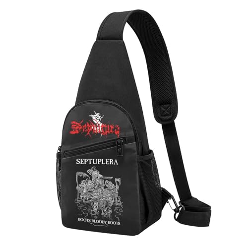 YUIOPAS TUIAST Unisex Brazil Metal Band Single-Strap Brustbeutel Stylische Alltagstragetasche, multifunktionale Sport-Brusttasche YUIOPAS TUIAST Unisex Brazil Metal Band Single-Strap Brustbeutel Stylische Alltagstragetasche, multifunktionale Sport-Brusttasche von YUIOPAS TUIAST