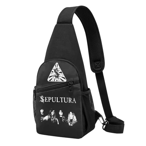 YUIOPAS TUIAST Unisex Brazil Metal Band Single-Strap Brustbeutel Stylische Alltagstragetasche, multifunktionale Sport-Brusttasche YUIOPAS TUIAST Unisex Brazil Metal Band Single-Strap Brustbeutel Stylische Alltagstragetasche, multifunktionale Sport-Brusttasche von YUIOPAS TUIAST