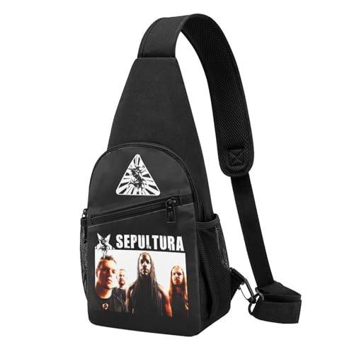YUIOPAS TUIAST Unisex Brazil Metal Band Single-Strap Brustbeutel Stylische Alltagstragetasche, multifunktionale Sport-Brusttasche YUIOPAS TUIAST Unisex Brazil Metal Band Single-Strap Brustbeutel Stylische Alltagstragetasche, multifunktionale Sport-Brusttasche von YUIOPAS TUIAST