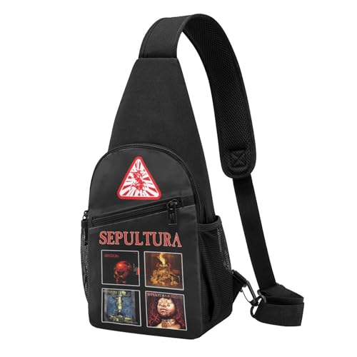 YUIOPAS TUIAST Unisex Brazil Metal Band Single-Strap Brustbeutel Stylische Alltagstragetasche, multifunktionale Sport-Brusttasche YUIOPAS TUIAST Unisex Brazil Metal Band Single-Strap Brustbeutel Stylische Alltagstragetasche, multifunktionale Sport-Brusttasche von YUIOPAS TUIAST