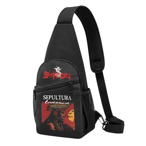 YUIOPAS TUIAST Unisex Brazil Metal Band Single-Strap Brustbeutel Stylische Alltagstragetasche, multifunktionale Sport-Brusttasche YUIOPAS TUIAST Unisex Brazil Metal Band Single-Strap Brustbeutel Stylische Alltagstragetasche, multifunktionale Sport-Brusttasche von YUIOPAS TUIAST