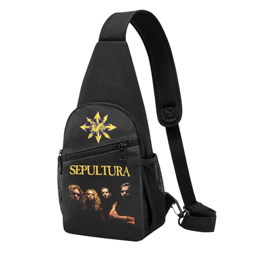YUIOPAS TUIAST Unisex Brazil Metal Band Single-Strap Brustbeutel Stylische Alltagstragetasche, multifunktionale Sport-Brusttasche YUIOPAS TUIAST Unisex Brazil Metal Band Single-Strap Brustbeutel Stylische Alltagstragetasche, multifunktionale Sport-Brusttasche von YUIOPAS TUIAST