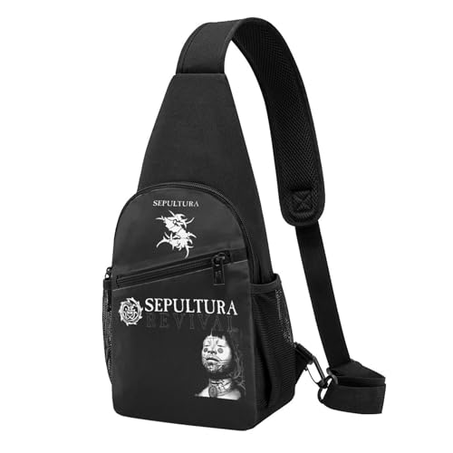 YUIOPAS TUIAST Unisex Brazil Metal Band Single-Strap Brustbeutel Stylische Alltagstragetasche, multifunktionale Sport-Brusttasche YUIOPAS TUIAST Unisex Brazil Metal Band Single-Strap Brustbeutel Stylische Alltagstragetasche, multifunktionale Sport-Brusttasche von YUIOPAS TUIAST