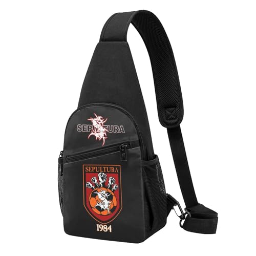 YUIOPAS TUIAST Unisex Brazil Metal Band Single-Strap Brustbeutel Stylische Alltagstragetasche, multifunktionale Sport-Brusttasche YUIOPAS TUIAST Unisex Brazil Metal Band Single-Strap Brustbeutel Stylische Alltagstragetasche, multifunktionale Sport-Brusttasche von YUIOPAS TUIAST