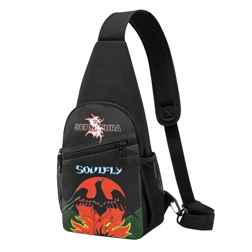 YUIOPAS TUIAST Unisex Brazil Metal Band Single-Strap Brustbeutel Stylische Alltagstragetasche, multifunktionale Sport-Brusttasche YUIOPAS TUIAST Unisex Brazil Metal Band Single-Strap Brustbeutel Stylische Alltagstragetasche, multifunktionale Sport-Brusttasche von YUIOPAS TUIAST