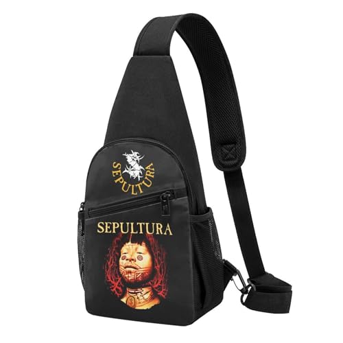 YUIOPAS TUIAST Unisex Brazil Metal Band Single-Strap Brustbeutel Stylische Alltagstragetasche, multifunktionale Sport-Brusttasche YUIOPAS TUIAST Unisex Brazil Metal Band Single-Strap Brustbeutel Stylische Alltagstragetasche, multifunktionale Sport-Brusttasche von YUIOPAS TUIAST