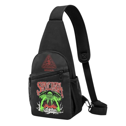 YUIOPAS TUIAST Unisex Brazil Metal Band Single-Strap Brustbeutel Stylische Alltagstragetasche, multifunktionale Sport-Brusttasche YUIOPAS TUIAST Unisex Brazil Metal Band Single-Strap Brustbeutel Stylische Alltagstragetasche, multifunktionale Sport-Brusttasche von YUIOPAS TUIAST