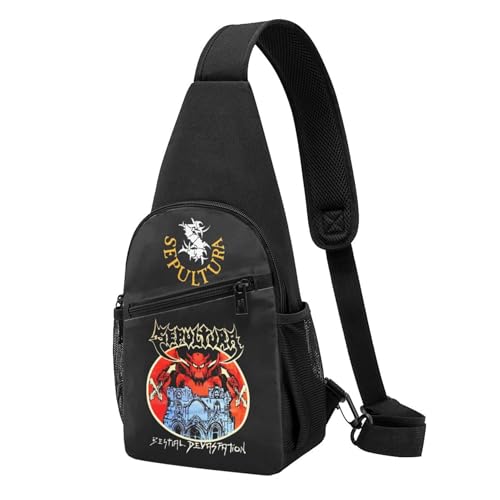 YUIOPAS TUIAST Unisex Brazil Metal Band Single-Strap Brustbeutel Stylische Alltagstragetasche, multifunktionale Sport-Brusttasche YUIOPAS TUIAST Unisex Brazil Metal Band Single-Strap Brustbeutel Stylische Alltagstragetasche, multifunktionale Sport-Brusttasche von YUIOPAS TUIAST