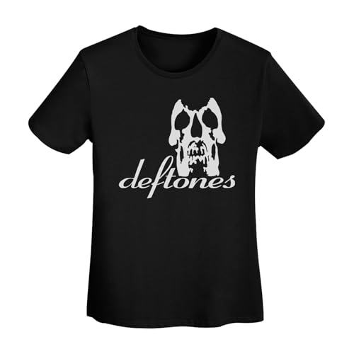 Damen Baumwolle Def&Tones T-Shirts Coole Logo Round Neck T Shirts Rundhals Kurzarm Somme Lässig Schwarz Band Tshirts Merch Clothes Tops für Frauen Fans Geschenke Damen Baumwolle Def&Tones T-Shirts Coole Logo Round Neck T Shirts Rundhals Kurzarm Somme Lässig Schwarz Band Tshirts Merch Clothes Tops für Frauen Fans Geschenke von YUIPETI