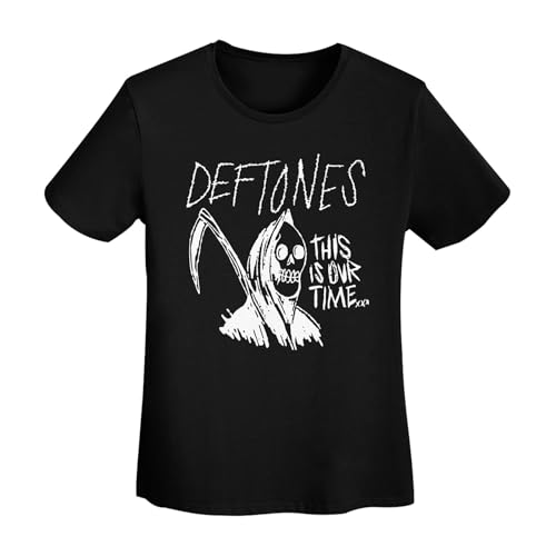 Damen Baumwolle Def&Tones T-Shirts Coole Logo Round Neck T Shirts Rundhals Kurzarm Somme Lässig Schwarz Band Tshirts Merch Clothes Tops für Frauen Fans Geschenke Damen Baumwolle Def&Tones T-Shirts Coole Logo Round Neck T Shirts Rundhals Kurzarm Somme Lässig Schwarz Band Tshirts Merch Clothes Tops für Frauen Fans Geschenke von YUIPETI