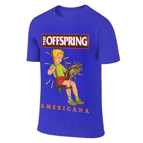 Herren Baumwolle Off*Spring T-Shirts Coole The Americana Logo Round Neck T Shirts Rundhals Kurzarm Somme Lässig Schwarz Band Tshirts Merch Clothes Tops für Männer Fans Geschenke von YUIPETI